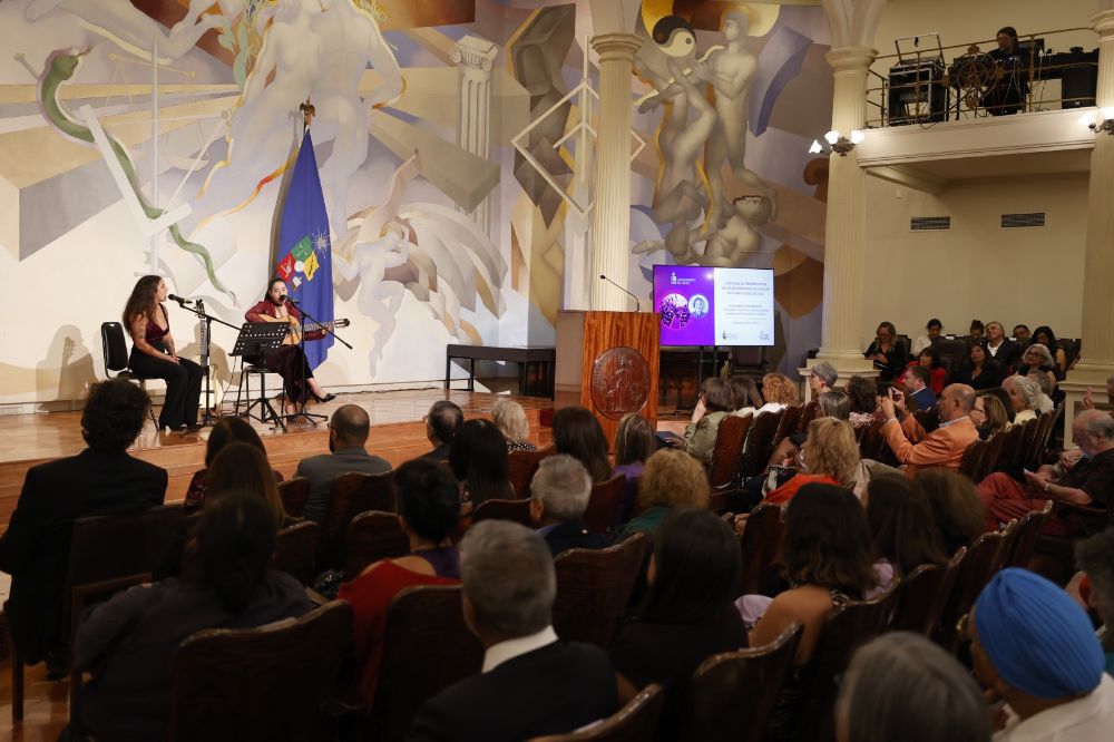 El momento musical de la ceremonia estuvo a cargo de "Dúo Pajaritos".